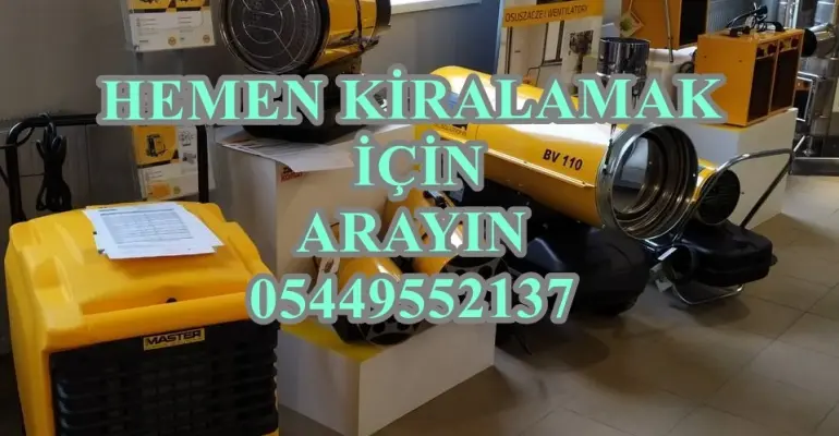 SAKARYA VE BOLU MAZOTLU ISITICI NEM ALMA CİHAZI KİRALAMA